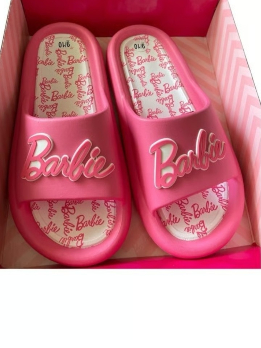 Barbie Pink 🩷Logo Slide Sandals🩷🆕🔥